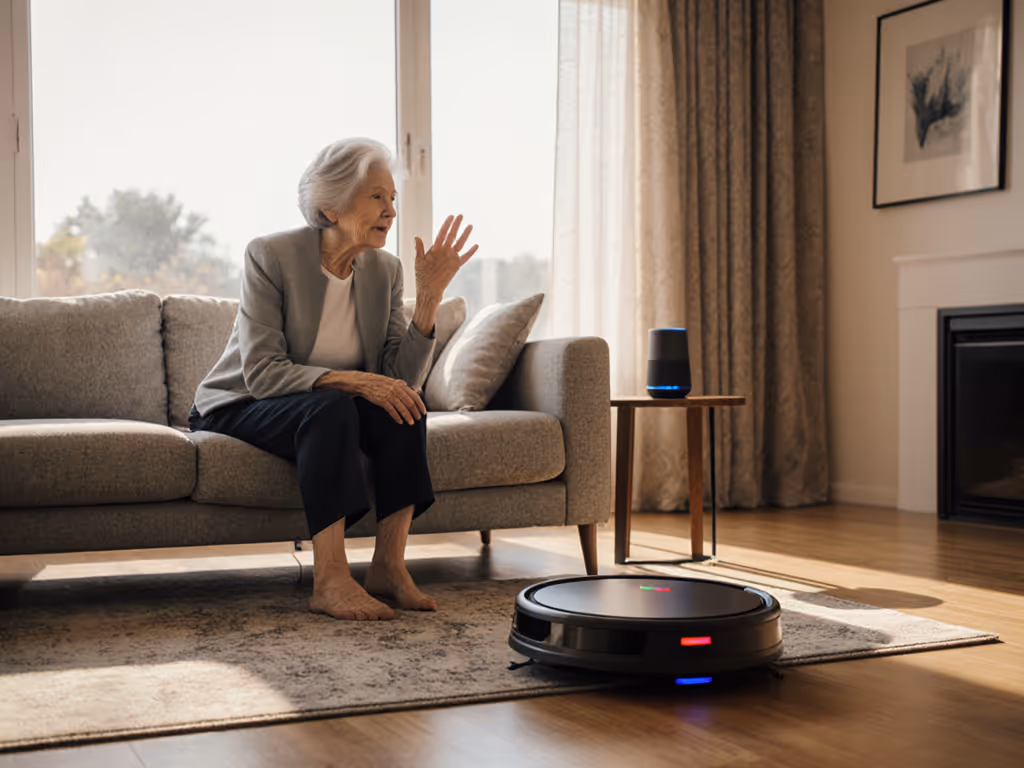 Good Robot Vacuum: Senior Voice Control Simplified
